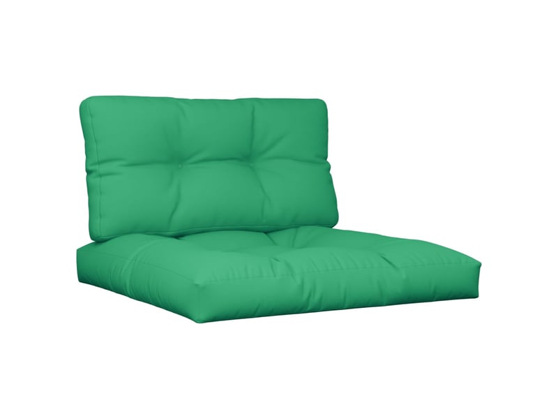  Lot de 2 coussins de palette, coussins de canapé vert tissu cf59634  - Conforama A