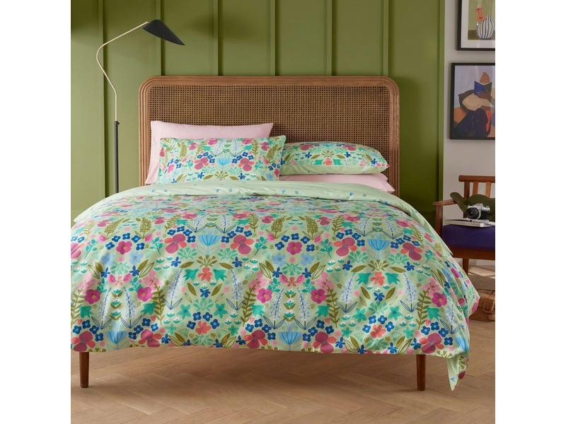  Parure de lit 220x240 cm percale de coton playfull - kate merritt PD25544 - Conforama C