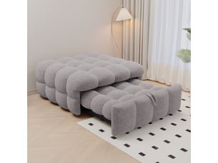 Lit gigogne 70x180 cm <strong>REDOM</strong> <strong></strong> coloris gris