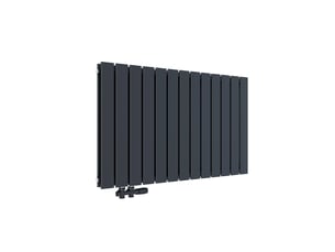 Emke radiateur eau chaude en acier tube plat radiateur mural anthracite 63 x 100,6 cm 1308w double couche