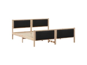 Lit 2 places 200x200 cm    coloris marron