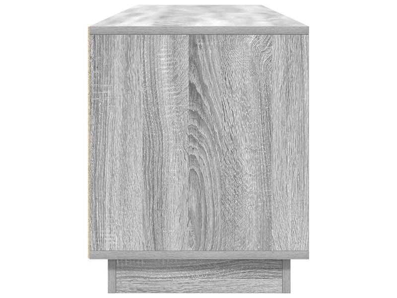  Meuble tv avec lumières led design moderne rangement salon 193,5 x 41 x 50 cm en bois d'ingénierie gris 02_0055843  - Conforama E