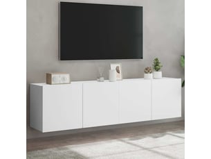 Meuble tv coloris blanc  <strong></strong>  <strong></strong>
