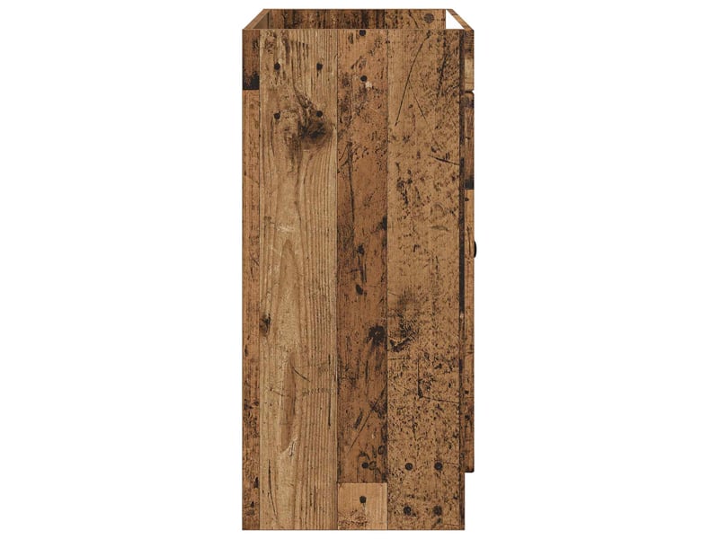  Armoire sous évier de salle de bain, meuble de rangement bois ancien shl2788  - Conforama E
