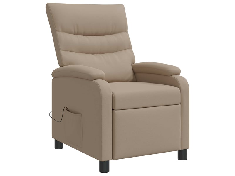  Vidaxl fauteuil de massage inclinable cappuccino simili cuir  - Conforama E
