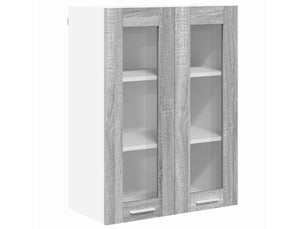 Meuble de rangement, armoire suspendue gris sonoma 60x31x80cm bois d'ingénierie