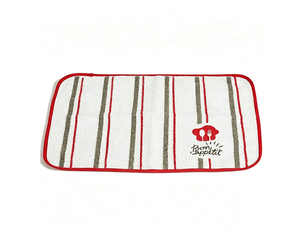 Set de table kinvara bon appetit blanc rouge 33 x 48 cm 12 unités