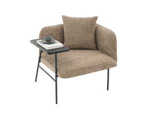Fauteuil fixe <strong>HAUSS SPOLE</strong> <strong></strong> Tissu beige vendu A l'unité