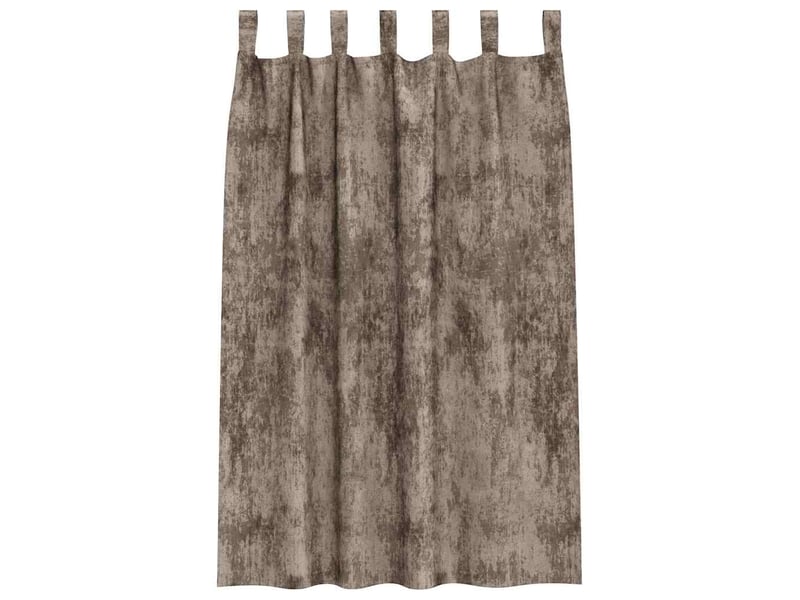  Lot de 2 rideaux en velours, rideaux de fenêtre cappuccino 175 x 140 cm velours cf44157  - Conforama D