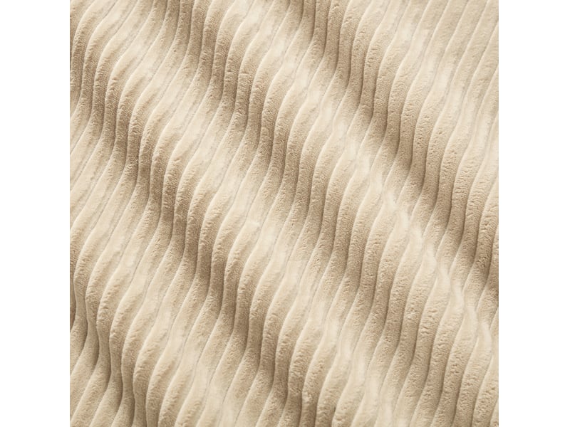  Canapé modulable nuage en u 293x177x69 cm 3 places, sans cadre, sans montage, pouf, en velours côtelé, beige  - Conforama E