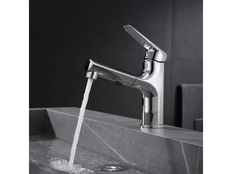  Robinet avec douchette extractible, mitigeur de cuisine avec douchette orientable à 120° (laiton), pour eau chaude et froide  - Conforama D