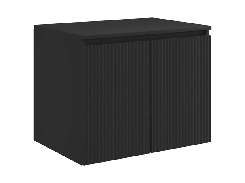  Cabinet salle de bain mural, meuble de rangement noir 62.5x44.5x50 cm  - Conforama A