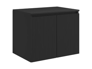 Cabinet salle de bain mural, meuble de rangement noir 62.5x44.5x50 cm