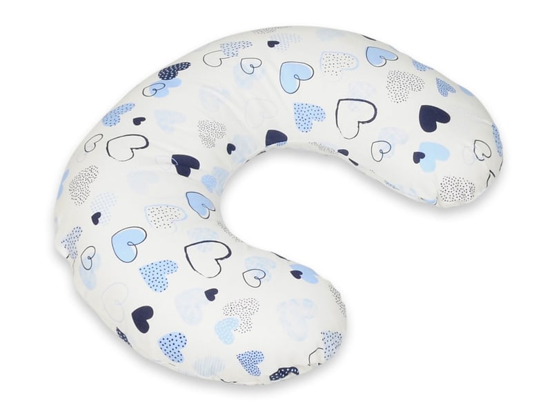  Coussin appui-tête coeurs bleus 4200646 - Conforama A