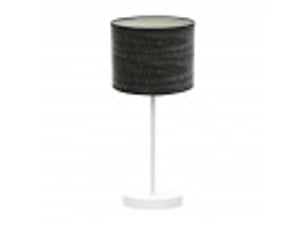 Lampe à poser fabrilamp jerte e14 coloris blancbois noir 42 x 17 x 17 cm