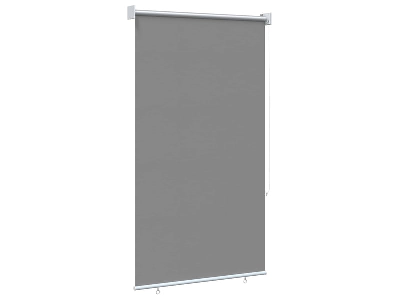 Store enrouleur, store roulant extérieur protection uv gris clair polyester cf47502 - Conforama D