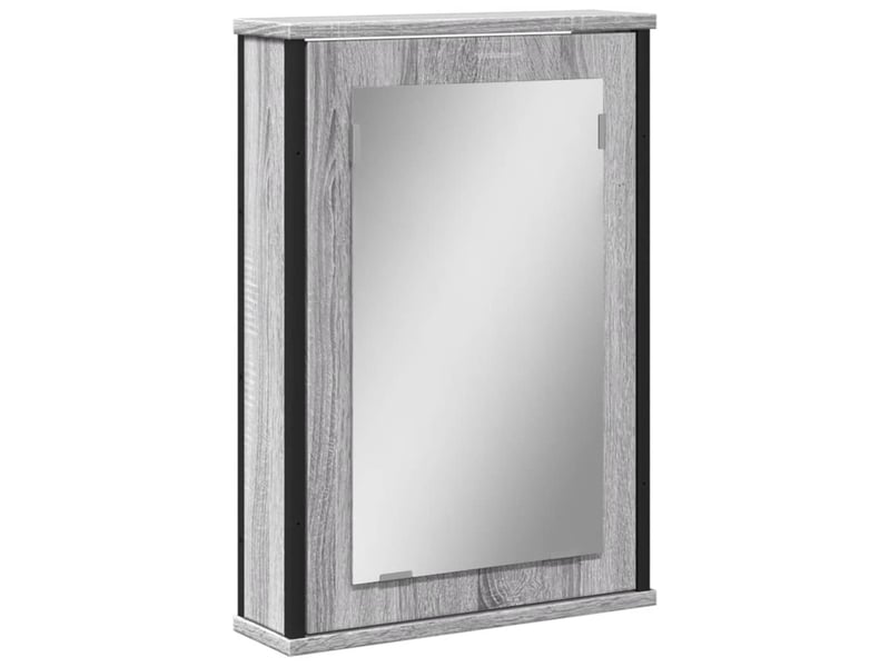  Armoire à miroir de salle de bain sonoma gris bois d’ingénierie shl2778  - Conforama A