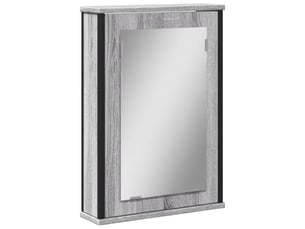 Armoire à miroir de salle de bain sonoma gris bois d’ingénierie shl2778