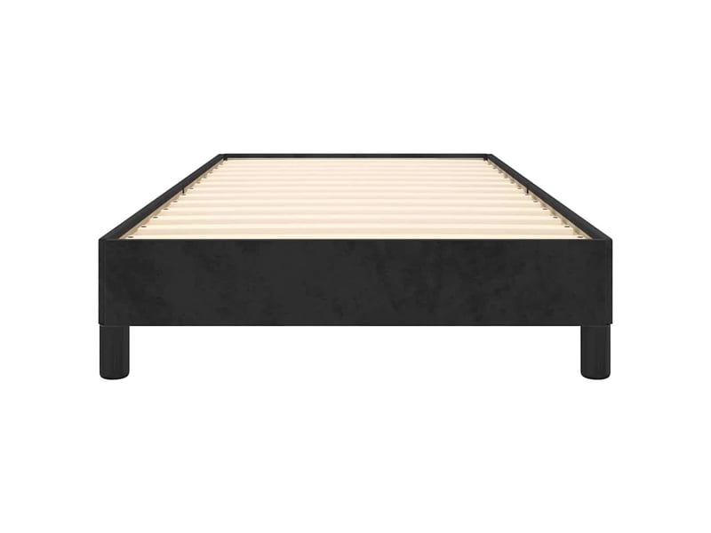  Lit simple- lit adulte -  cadre de lit sans matelas noir 100x200 cm velours  - Conforama D