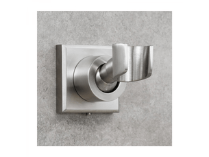 Support de pommeau de douche réglable 360° en acier inoxydable 304 - fixation murale carrée brossé pour salle de bain