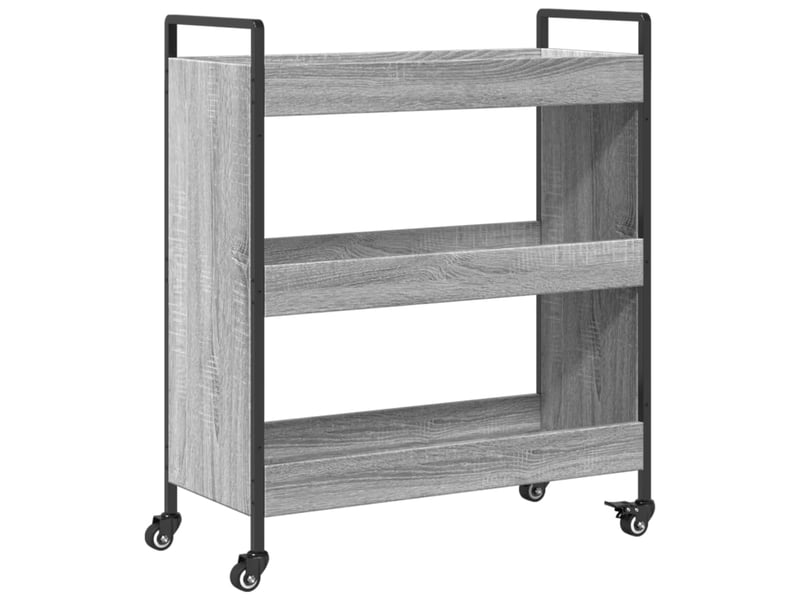  Desserte de cuisine, chariot de rangement sonoma gris 70x30x82 cm bois d'ingénierie  - Conforama A