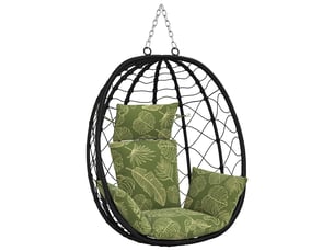 Coussin pour balançoire de chaise d'œuf, coussin d'intérieur et d'extérieur adirondack putten 100 % polyester modèle feuille cf50069