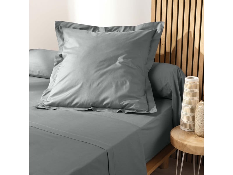  Lot de 2 taies d'oreiller 50x50 cm biolina – gris  - Conforama C