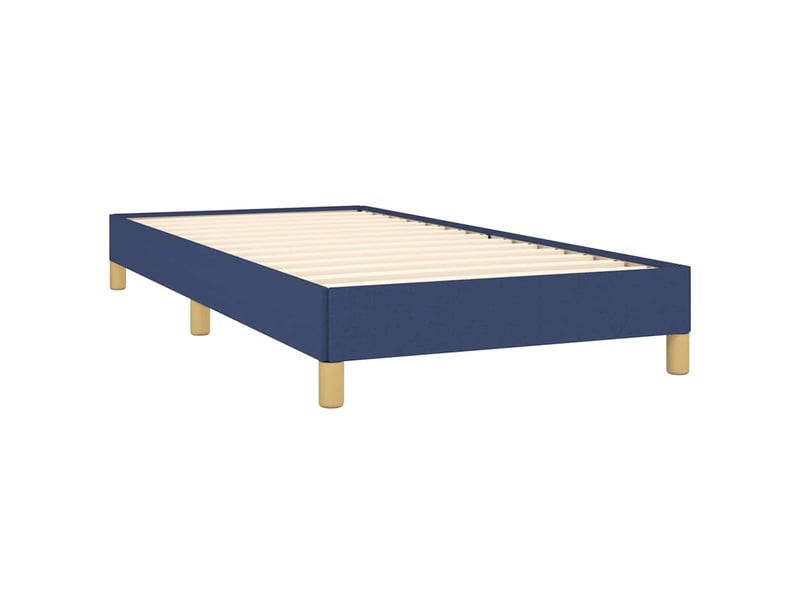  Lit simple- lit adulte -  cadre de lit sans matelas bleu 80x200 cm tissu  - Conforama C