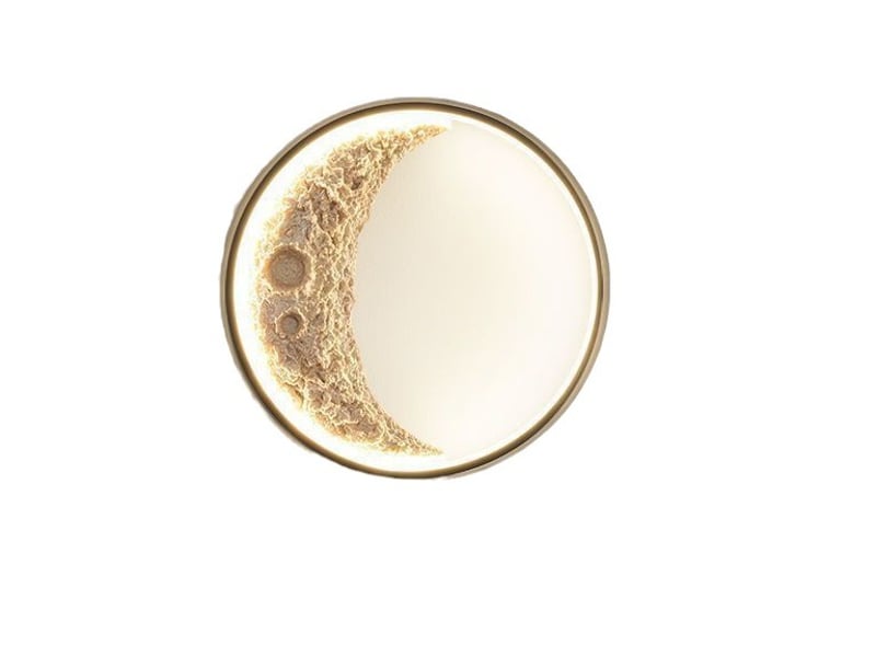  Applique murale intérieure lampe lune de art déco 30cm lumière chaude  - Conforama A