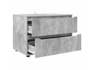 Armoire de rangement avec tiroirs ajustable style minimaliste salon chambre 80 x 48 x 57 cm en bois gris béton 02_0054594