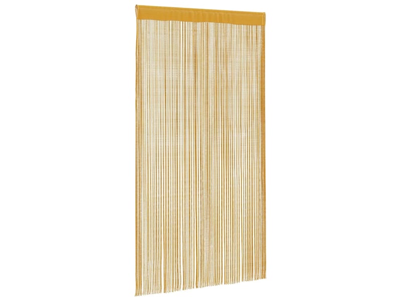  Lot de 2 rideaux à fils, rideaux de porte or 100x250 cm cf44136  - Conforama C