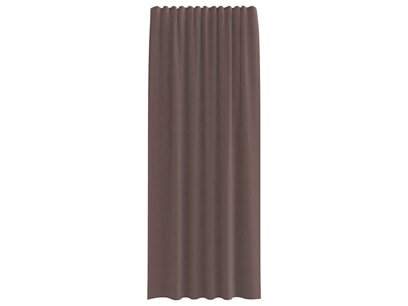  Lot de 2 rideaux en voile, voilages avec passants marron cf44449  - Conforama D