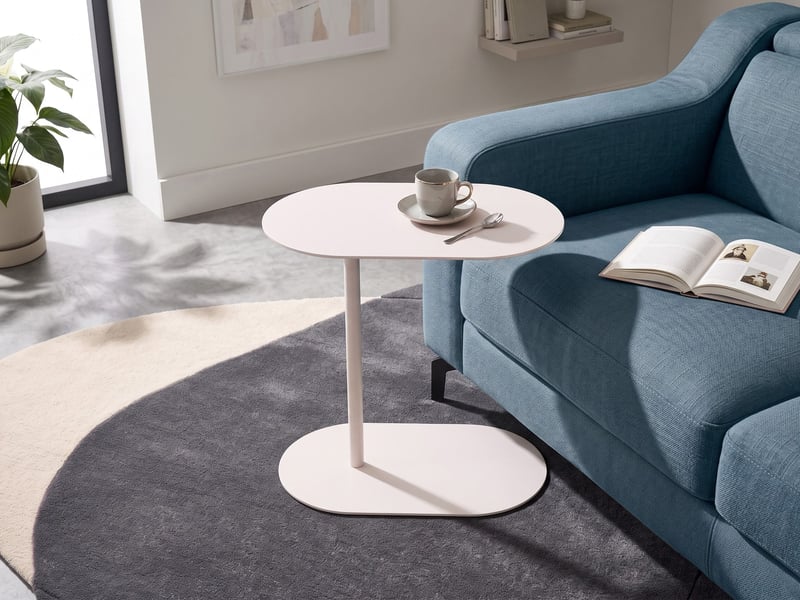  Table d'appoint mille métal blanc cassé  - Conforama B