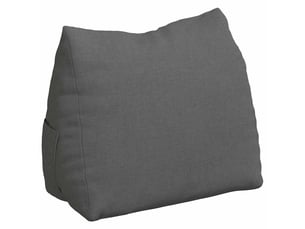 Coussin de dos, coussin de dossier gris foncé 45 x 20 x 35 cm tissu cf54716
