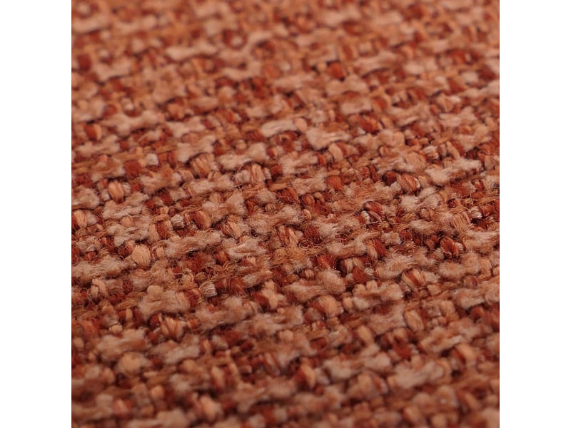 Lot de 2 chaises de salle à manger hwc-m58, chaises de cuisine, chaises à dossier, tissutextile, bois massif - structure claire, terracotta - Conforama D