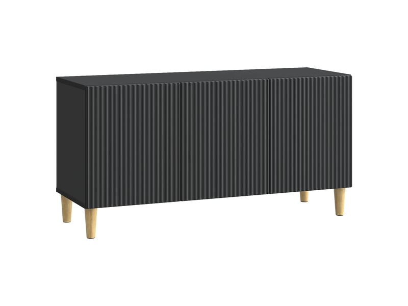  Meuble tv - banc tv - meuble de rangement 99 x 34,5 x 50 cm noir bois d'ingénierie  - Conforama A