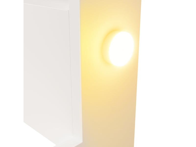 Lit enfant 90x200cm tête-lit tablettes bibliothèque amovible lumières réglables bois blanc sans matelas - Conforama E