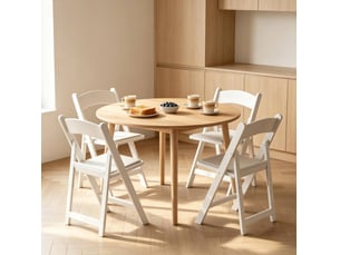 Lot de 4 chaises pliantes multifonctionnelles pour intérieur et extérieur (uniquement avec 4 chaises pliantes)