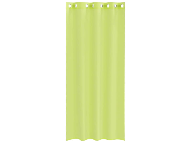  Lot de 2 rideaux en voile, voilages avec œillets vert pomme 140x225 cm cf44432  - Conforama D