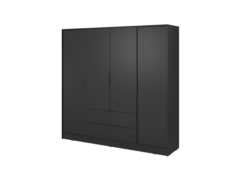  Mirage - armoire 2 tiroirs et 4 portes 206cm bois  - Conforama C