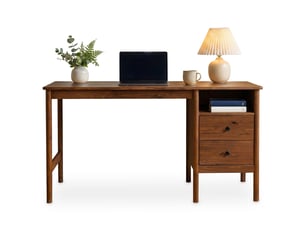Bureau enfant IDIMEX 150 cm coloris marron