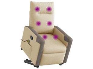 Fauteuil fixe  <strong></strong> Tissu beige