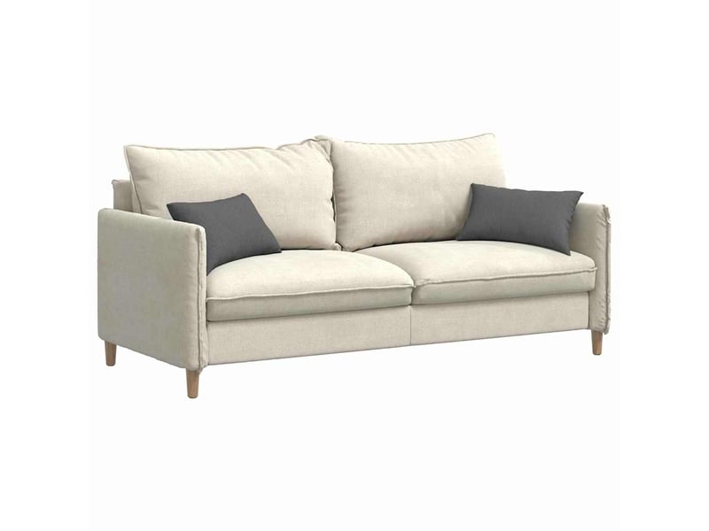  Lot de 2 coussins de canapé, coussins décoratifs tissu gris foncé 50 x 30 cm cf58862  - Conforama C