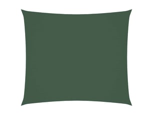 Voile de parasol - voile d'ombrage tissu oxford rectangulaire 2x2,5 m vert foncé