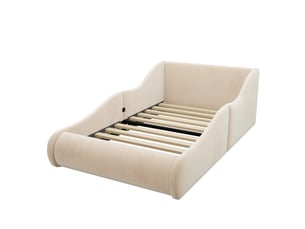Lit simple 90x200 cm <strong></strong>  <strong>Fay Lum</strong> coloris beige