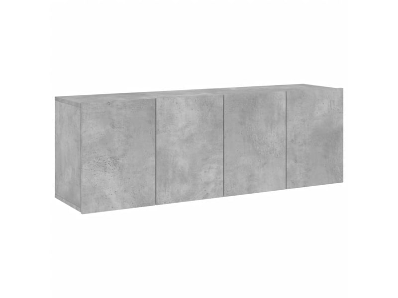  Meubles tv - banc tv - meuble de rangement muraux 2 pcs gris béton 60x30x41 cm  - Conforama A