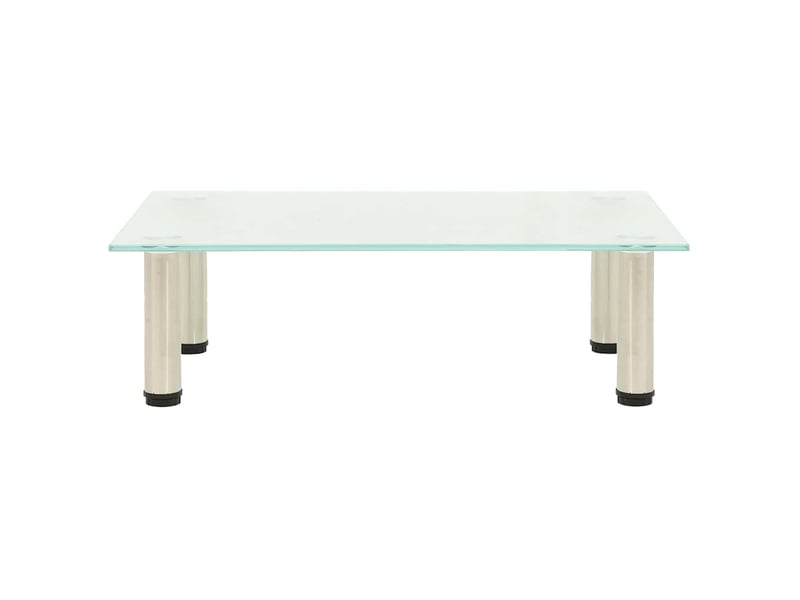  Meuble tv - banc tv - meuble de rangement givré 60x35x17 cm verre trempé  - Conforama A