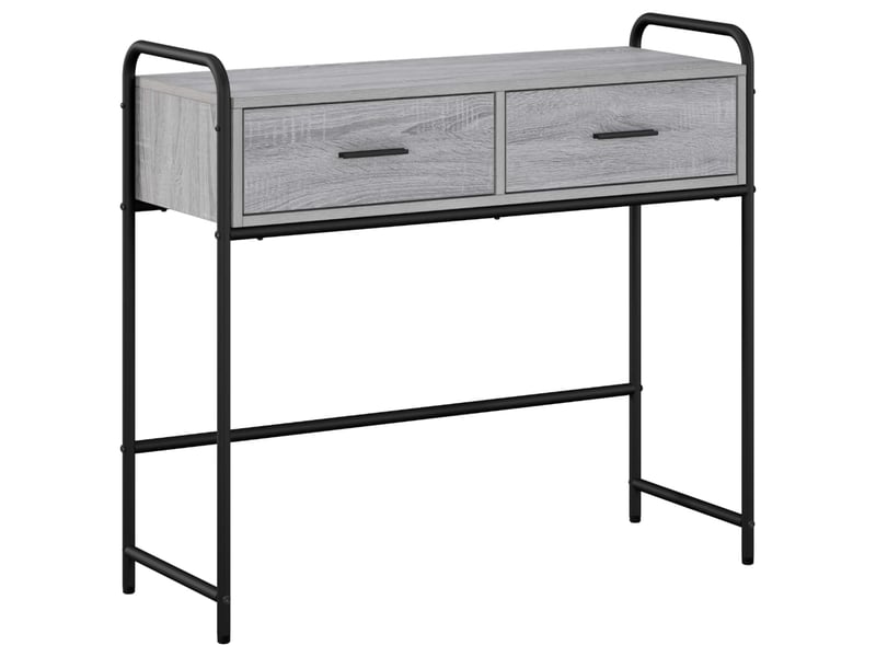  Vidaxl table console sonoma gris 90 x 33 x 80,5 cm bois d'ingénierie  - Conforama D