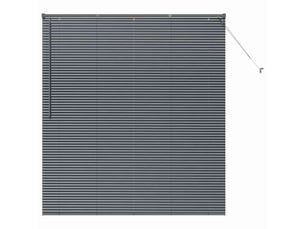 Store vénitien, store de fenêtre gris foncé 175 x 155 cm 25 mm aluminium cf47898
