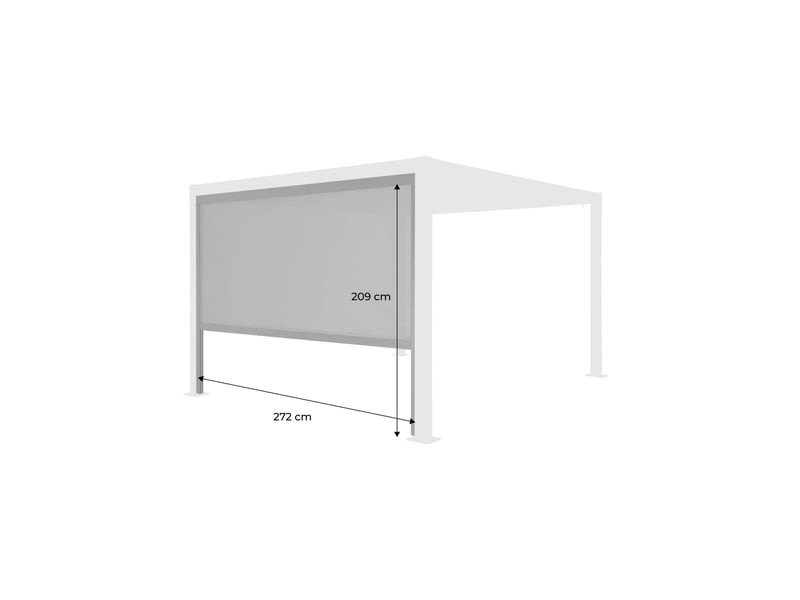  Store latéral 3m beige pour pergola bioclimatique palace  - Conforama D